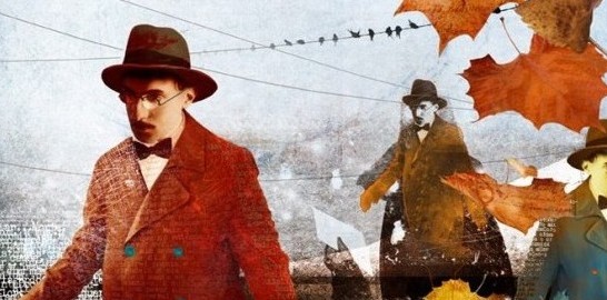 Pessoa foglie al vento